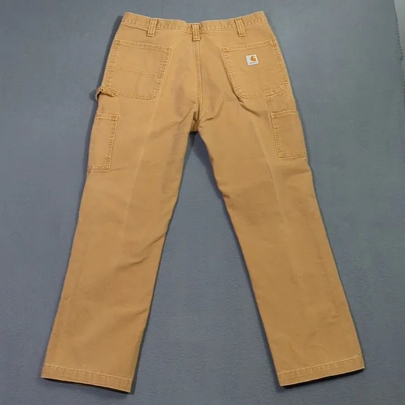 Carhartt Pants Men's 35x30 Brown Double Knee Relaxed Fit Duck Canvas 10098-211 - Picture 2 of 12